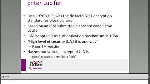 Password & Self Encrypting Drives: New Era & RSM Webinar