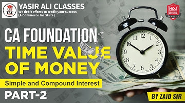 Part-2, Time Value of Money || Simple Interest CA Foundation | Business Mathematics | ICAI Exams |