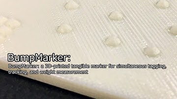 BumpMarker: Tangible marker for tagging, position tracking, and weight monitoring of objects