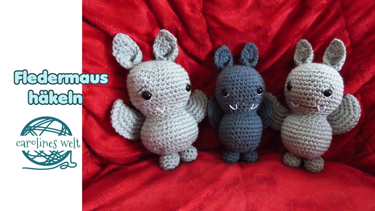 Fledermaus Häkelanleitung - Amigurumi für Anfänger