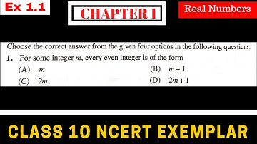 Q1.Real numbers NCERT EXEMPLAR Ex.1.1