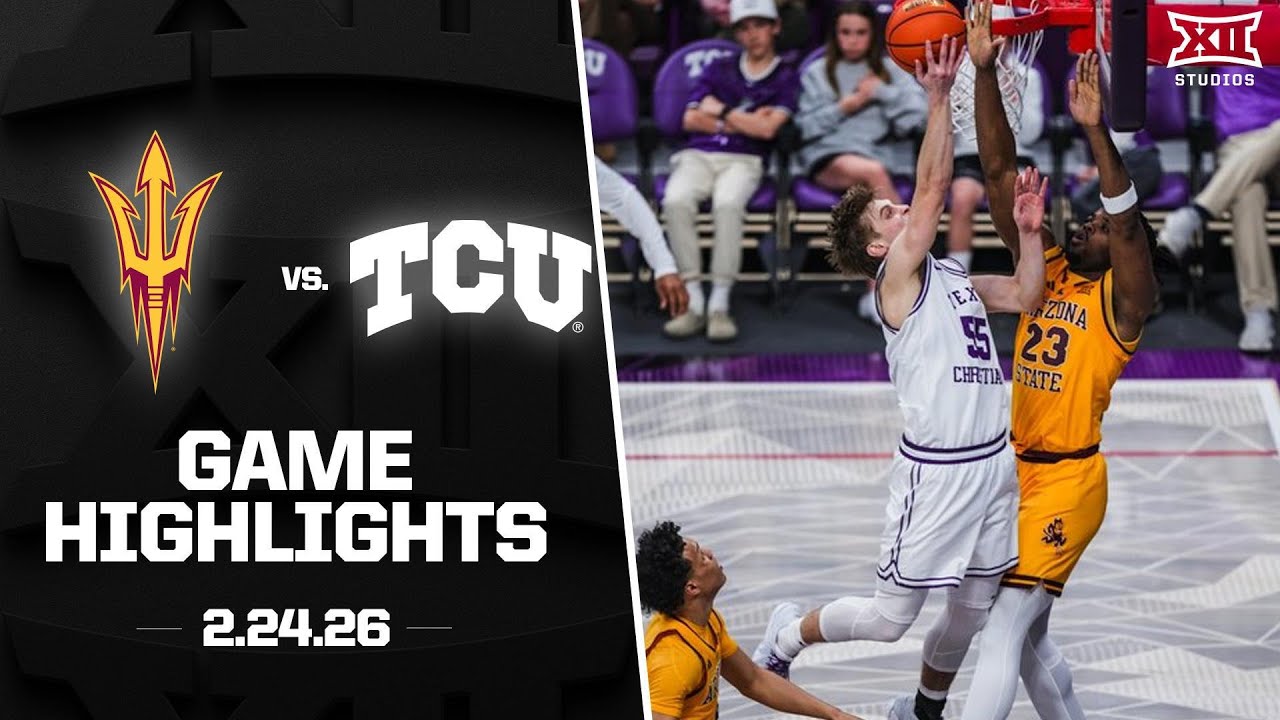 Arizona State vs. TCU Game Highlights | 2025-26 Big 12 Men’s Basketball