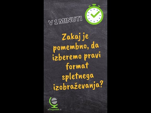 Video: Zakaj Je Izobraževanje Pomembno