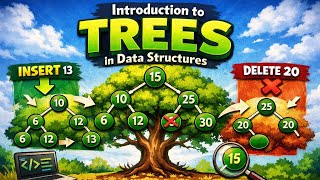 Introduction to Trees in Data Structures | BST Insertion &amp; Deletion Explained in Bangla