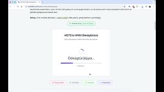 M2TS to WMV Dönüştürücü Ücretsiz Online | M2TS'i WMV Windows Video Formatına Çevir