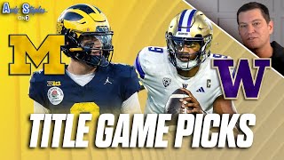 PICKING the National Championship | Washington vs Michigan | Kalen DeBoer vs Jim Harbaugh