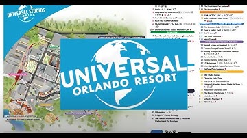 Universal Studios Florida Park Map 2021 - All Locations and Free Map Download