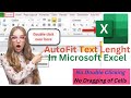 Autofit Text Length In Ms. Excel _ No Dragging _ No Double Click