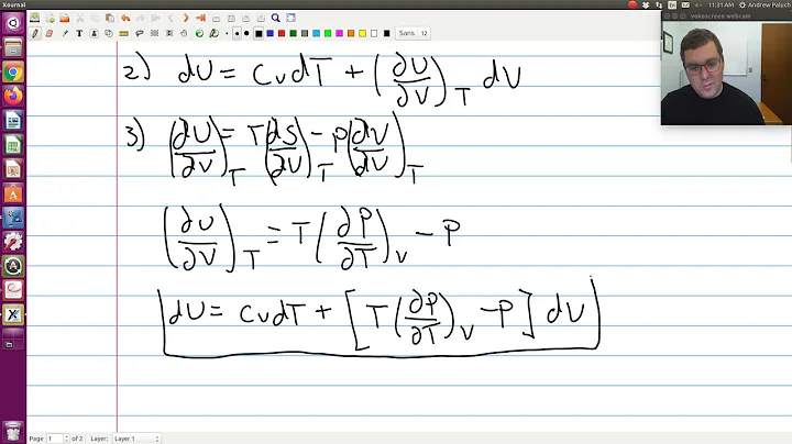 Chapter 5: Internal energy as a function of temperature and volume