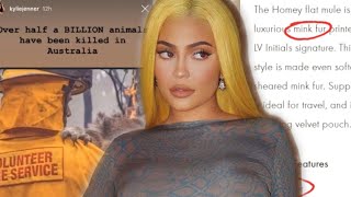 Kylie Jenner LIES about caring about the Australia Fires