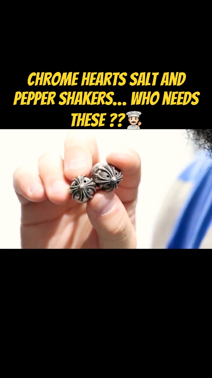Chrome Hearts Salt & Pepper Shakers. $1250 Kitchen Upgrade