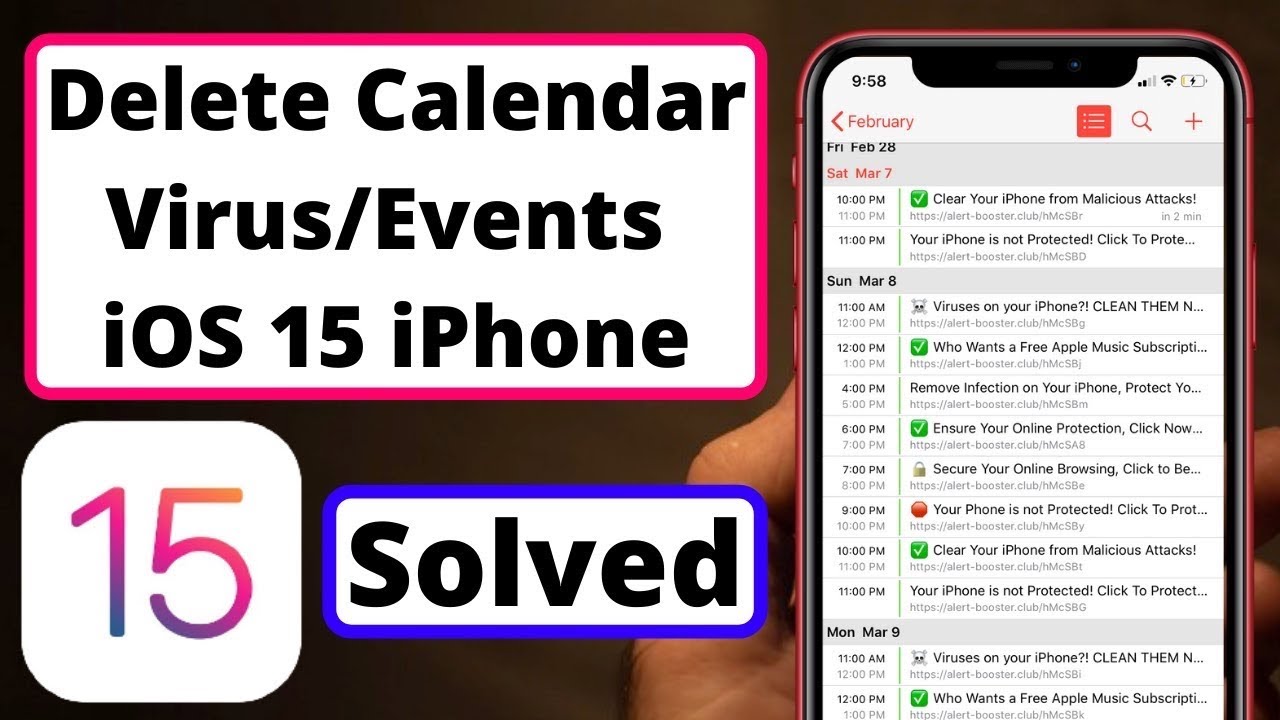 How To Delete Spam Calendar Virus From IPhone Remove Calendar Spam