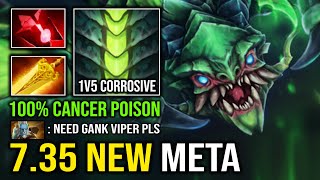 NEW META Radiance + Bloodstone 1v5 Corrosive Skin Unlimited Poison 100% Offlane Cancer Viper Dota 2