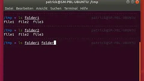 List the content of multiple directories in Linux bash