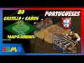 Age Of empires 2 DE | Portugueses | Castillo + Cañon de Salvas | DEMOmx | AOE2 | Mapa Arena aoe2