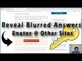 Life Hack: Reveal Blurred Answers [Math, Physics, Science, English]