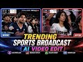 Korean Broadcast Ai Video Tutorial | Realistic Baseball Stadium Ai Edit | Viral Broadcast Trend