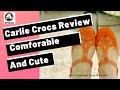 Carlie Crocs Shoe Review in Beautiful Bright Coral Great Summer Sandal