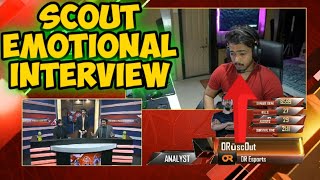 SCOUT OP EMOTIONAL INTERVIEW AFTER PMWL LEAGUE FINALS | SCOUT OP EMOTIONAL AFTER LOSS IN PMWL FINALS