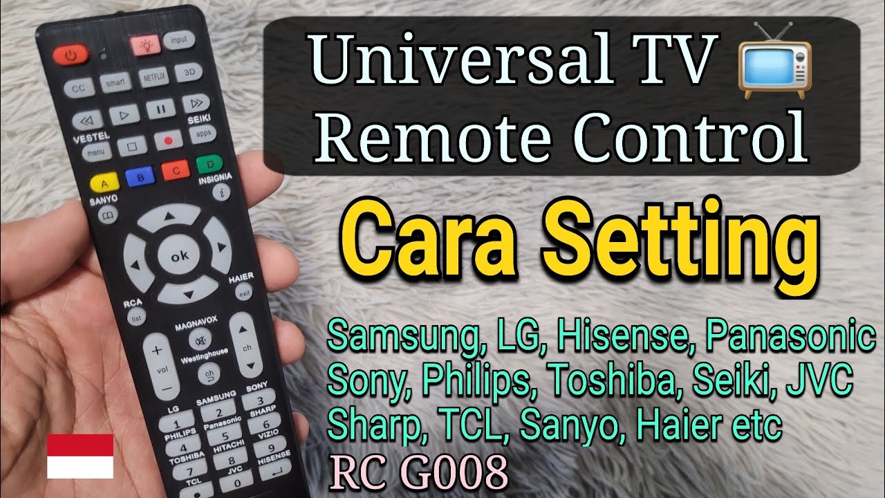 Cara Setting Universal TV 📺 Remote 🇮🇩 | Samsung Hisense JVC Toshiba TCL LG...