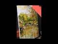 Reflets dors  peinture  lhuile au couteau par nathalie jaguin