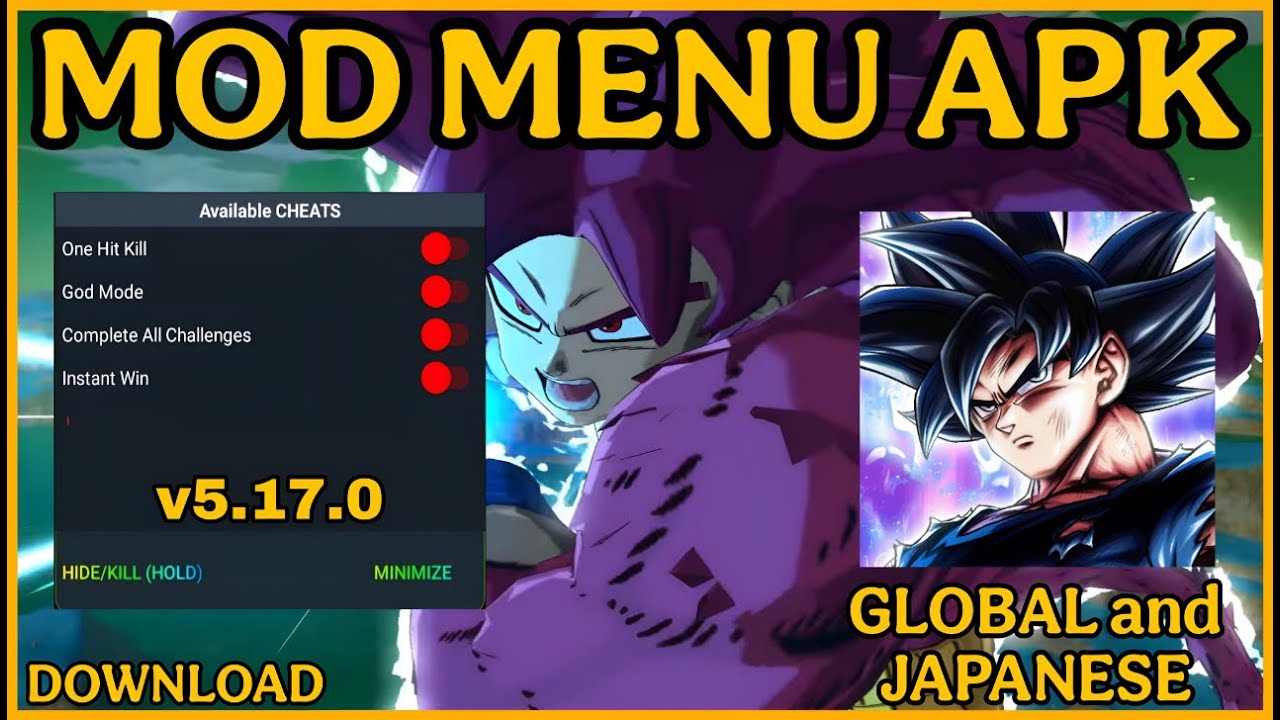 Dragon Ball Legends MOD MENU v5.17.0 APK / Dragon Ball
