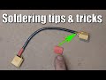 Soldering tips &amp; tricks: how to put in a heat shrink tubing when you already soldered the wires