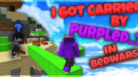 Getting Carried by Purpled_7 In Minecraft Bedwars  ft. Purpled_7 || Itz Vid Gamer ||