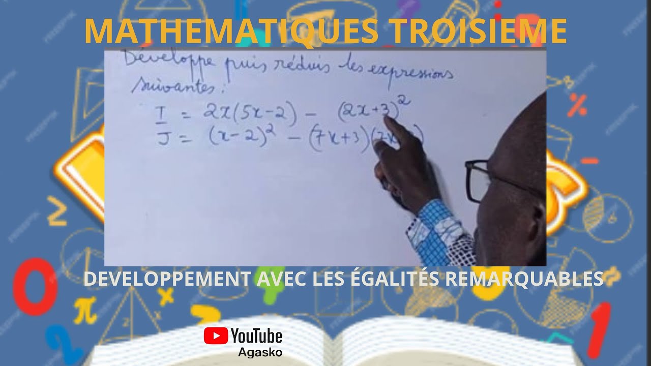 Développement en utilisant les égalités remarquables - Troisième