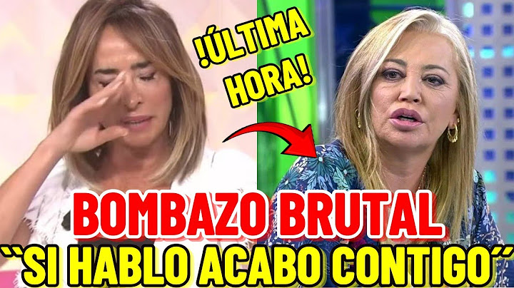 💥 ¡BOMBAZO! BELÉN ESTEBAN AMENAZA con DESTRUIR la CARRERA de MARÍA PATIÑO en TVE! 💥