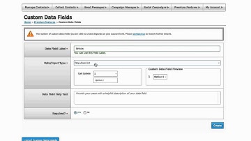Custom Data Fields Tutorial Video