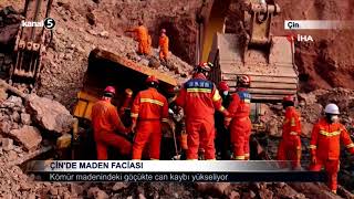Çin'de Maden Faciası / Kömür Madenindeki Göçükte Can Kaybı Yükseliyor