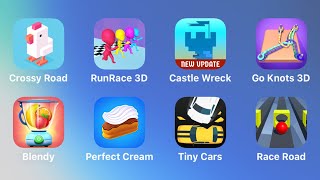 Crossy Road, RUn Race 3D, Castle Wreck, Go Knots 3D, Blendy, Perfect Cream, Tiny Car, Race Road screenshot 4
