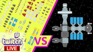 Space Station SciFi Kit Bash with Krita Stream | Digital Tectonics