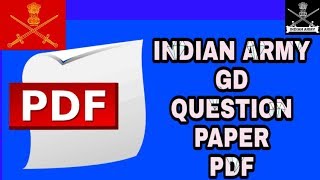 Army Modal test paper gd,tradman real question paper