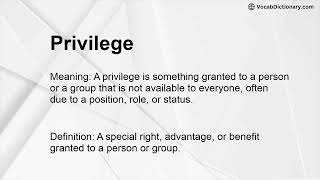 Celebrity Privilege Meaning Profile