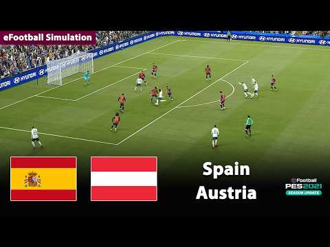 Spain vs Austria | eFootball PES21 Simulation thumbnail