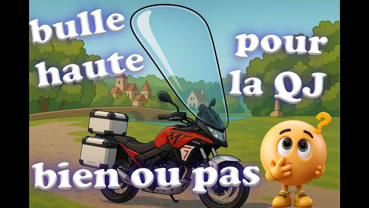 Une bulle haute pour la QJ SRT 600 SX : Confort et protection