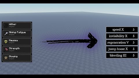 How to make a status effect system similar to minecraft in roblox studio.