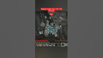 Digging down until I find diamonds #minecraft
