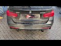 Bmw 340i met akrapovic uitlaat systeem revving