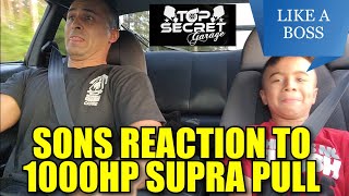 Sons Reaction To 1000Hp Supra Pull