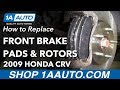 How to Replace Front Brakes 07-11 Honda CR-V