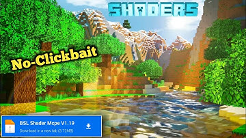 😍 BSL SHADERS MINECRAFT PE 1.19 | BEST SHADERS FOR MCPE 1.19 | SHADERS MCPE 1.19 [RENDER DRAGON]