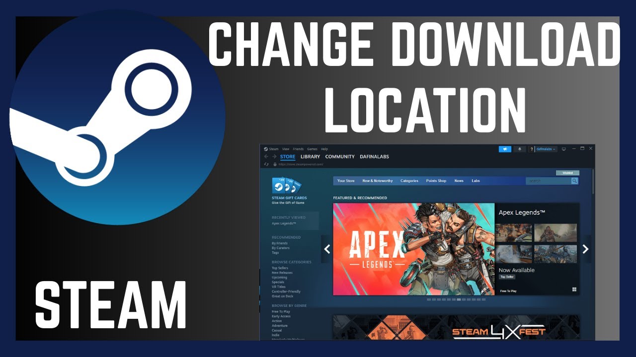 How To Change Download Or Game Storage Location On Steam - YouTube