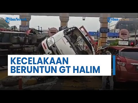 Kecelakaan Beruntun di Gerbang Tol Halim Utama Gasak 7 Kendaraan, Sopir Truk Engkel Ugal-ugalan