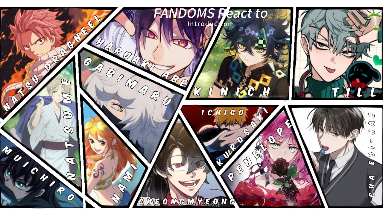 FANDOMS React to Each Other || INTRODUCTION || [0/12] || LAZY || 1.5/2x SPEED || DESCRIPTION ||