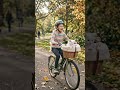 🐱 Kitten's First Bike Ride! Fluffy White Cat in a Basket Goes on the Most Adorable Park Adventure 🚲