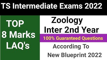 Zoology Inter 2nd year important Questions| TS Inter 2nd year zoology important questions 2022