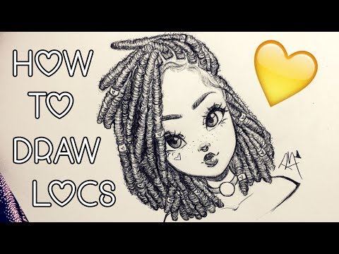 How To Draw Locs With Christina Lorre Youtube